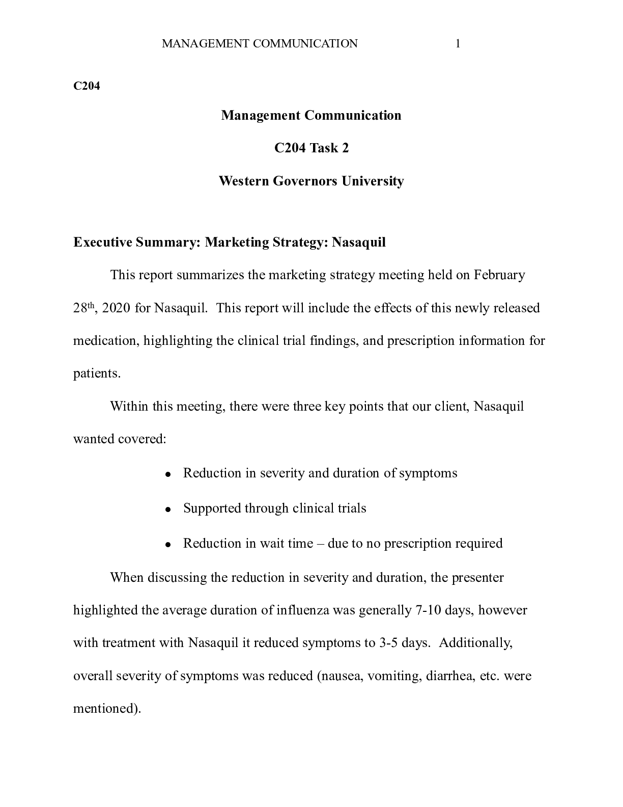 Preview image of Task_2_C204___ES.docx  C204   Management Communication  C204 Task 2  Western Governors Uni document